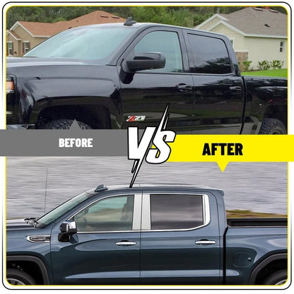 Chrome Trim for Pillar Posts on GMC Sierra / Chevy Silverado 2019-2024
