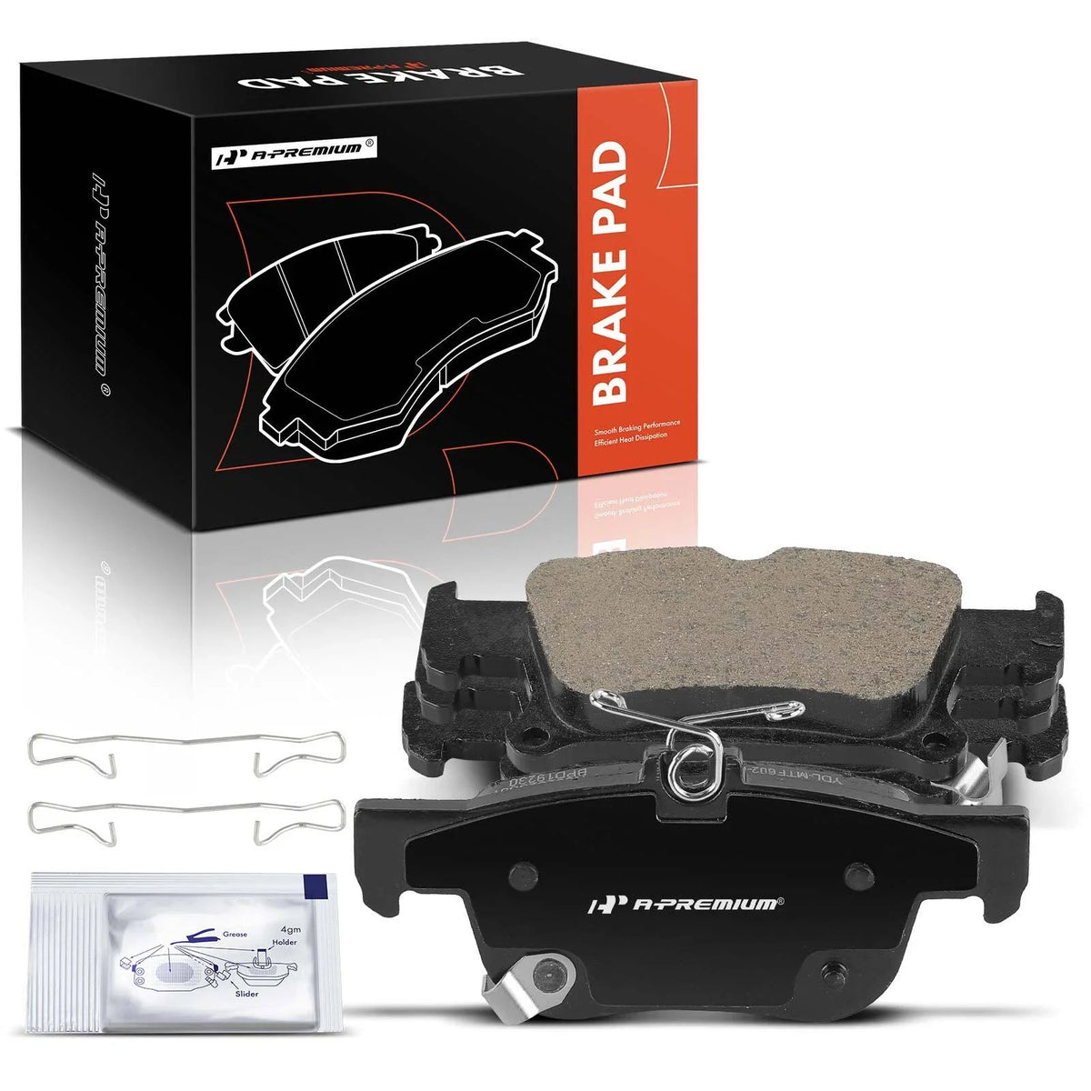 Set of 4 Rear Ceramic Brake Pads for Buick Envision (2016–2020)