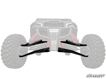 Black Boxed A-Arms by SuperATV for Can-Am Maverick X3 (2017-2023)