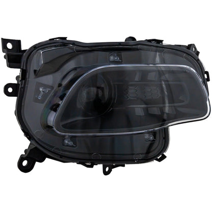 Passenger Side Headlight for Jeep Cherokee (2014–2018) Halogen CAPA Black