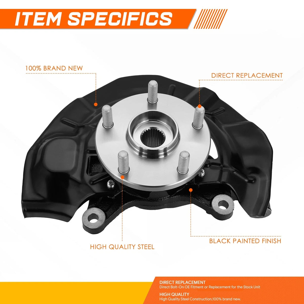 Front Passenger Side Loaded Knuckle Assembly for Toyota Camry (2007–2011)