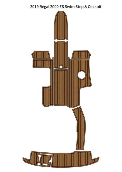 EVA Foam Teak Deck Floor Mat for Regal 2000 ES (2019)