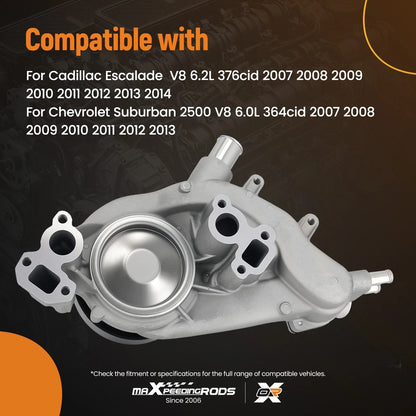 Engine Water Pump 19208815 for Chevy Silverado/GMC Sierra 2007–2015