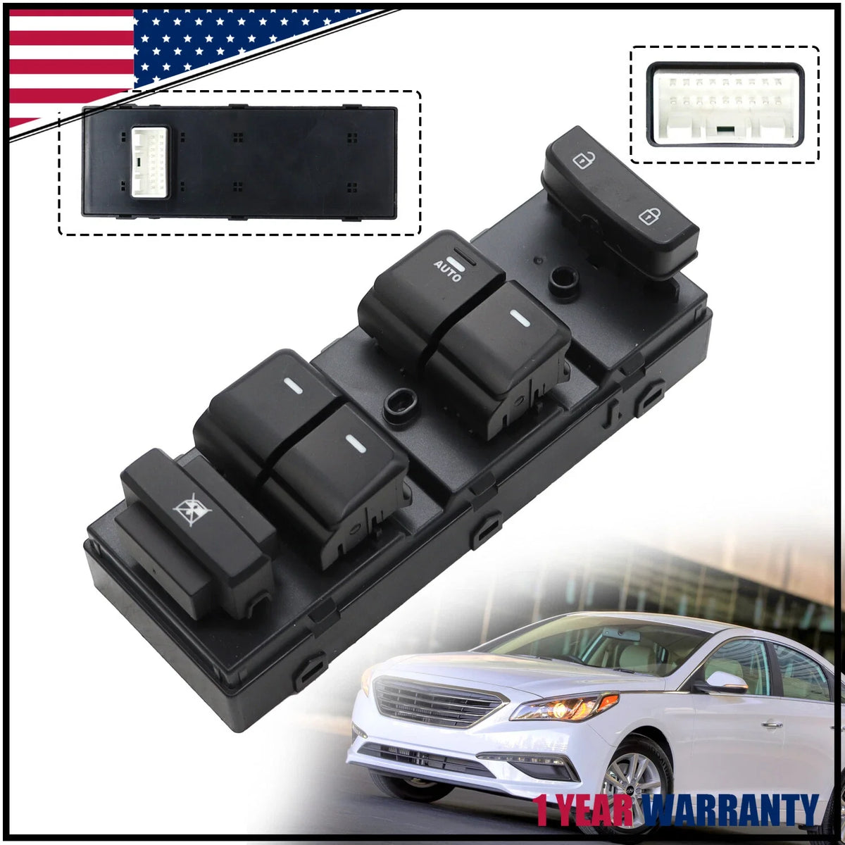 Power Window Switch for Hyundai Sonata (2015-2019) 93570-C1000