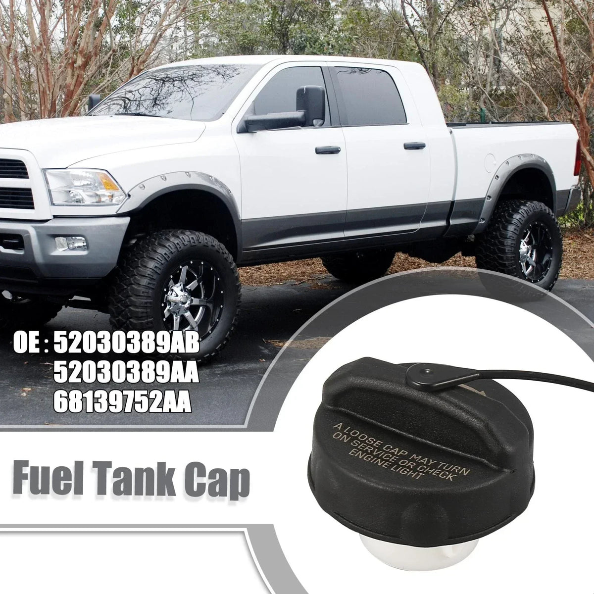 Fuel Tank Cap Cover for Challenger (2011-2019) Dodge
