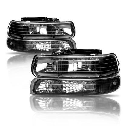 Pair of Headlight Bumper Lamps for 2000-2006 Chevy Silverado Suburban Tahoe