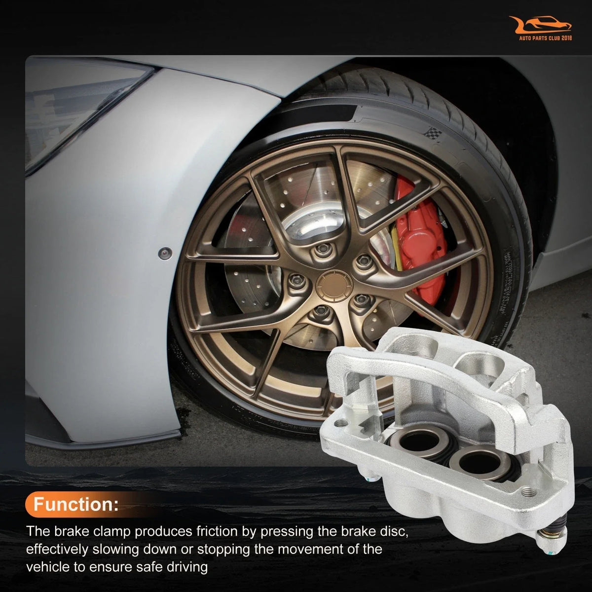 Front Rear Brake Calipers for Ford F-250 Super Duty (2005–2007)