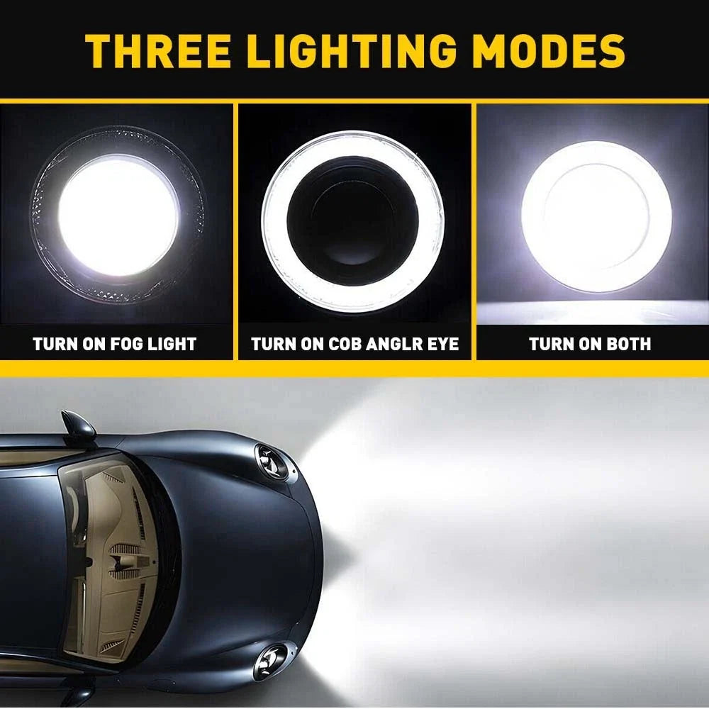 Round 3.5 Inch LED Fog Light Compatible with Toyota Hilux N70