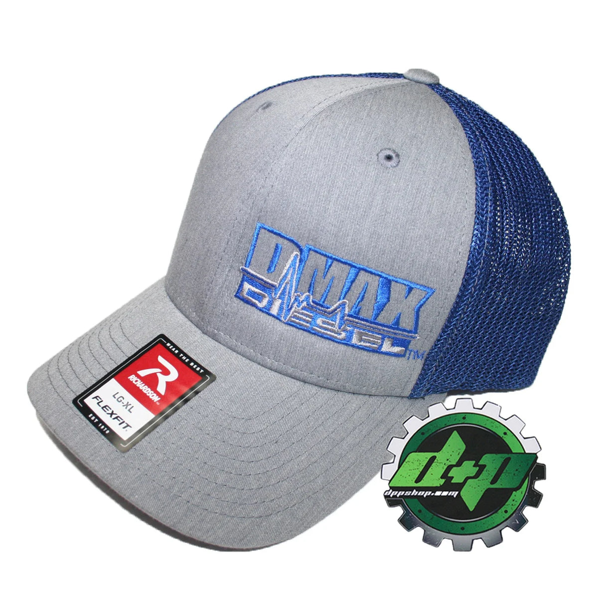 Duramax Truck Hat Richardson 110 Blue Mesh Gray Denim L/XL