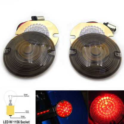 Rear Turn Signal Light Blinker 1156 LED for Harley (USA) - Set of 2
