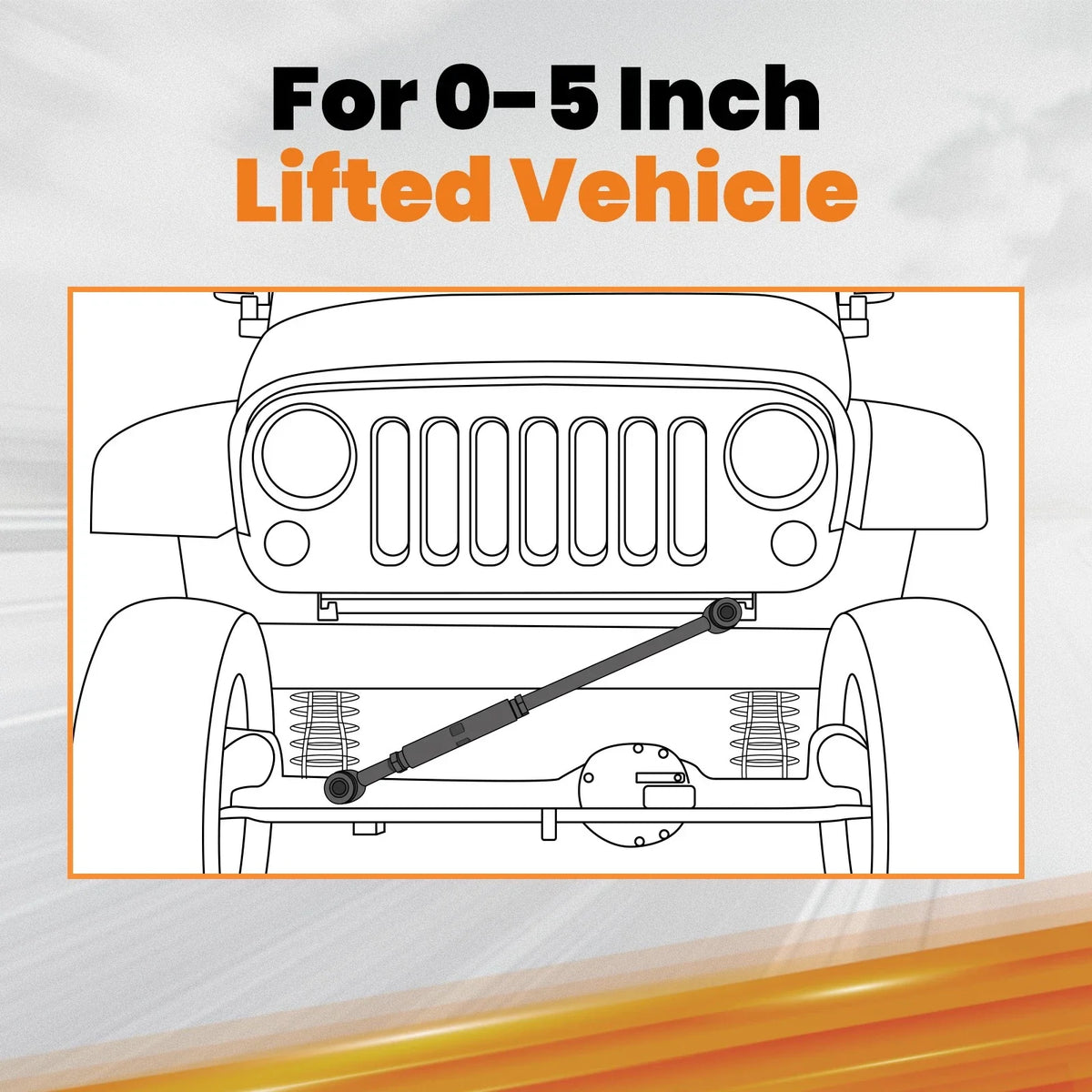 0-5" Adjustable Track Bar for Ram 2500 4WD (2014-2024)