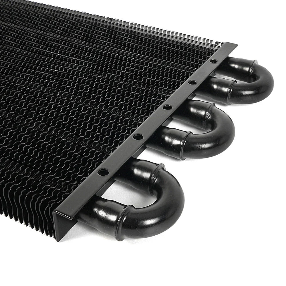 Remote Transmission Oil Cooler Kit - Universal Aluminum 6 Rows