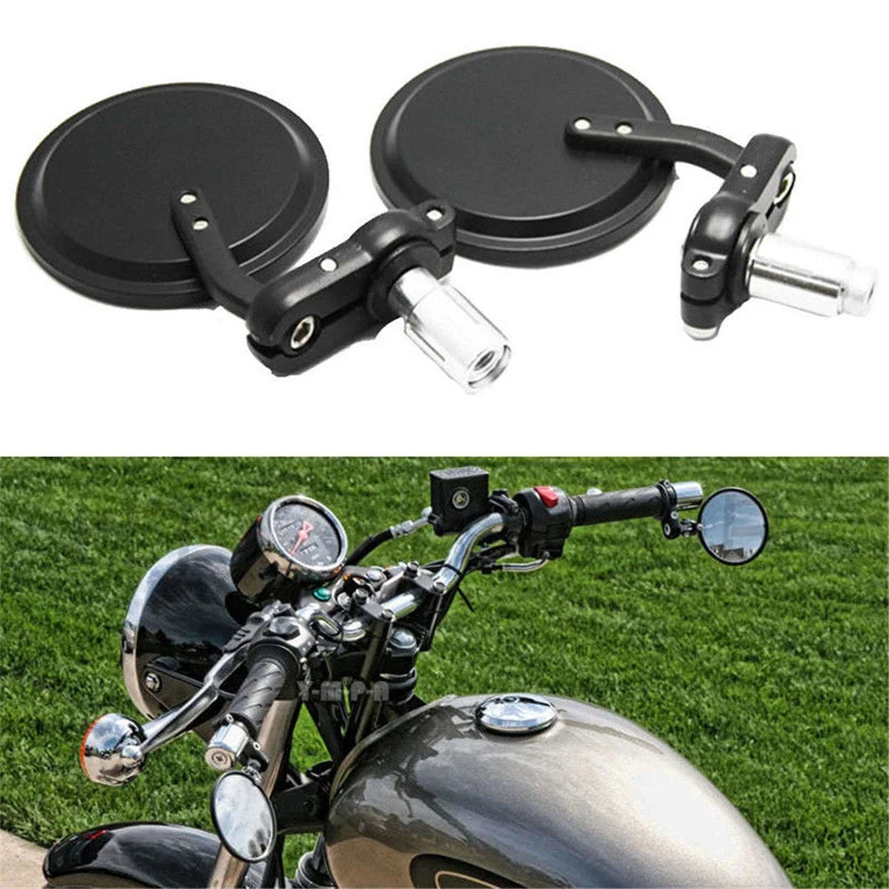 Bar End Rearview Mirrors (7/8") for Cafe Racer and Bobber