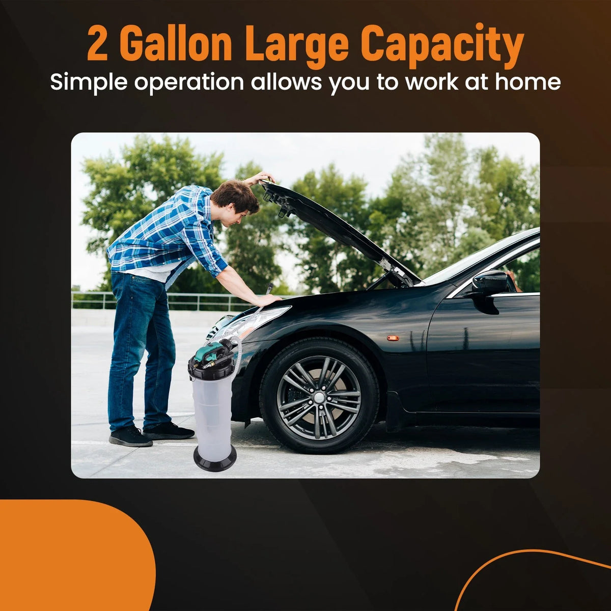 Dual Mode 7.5L Oil Extractor (Manual & Pneumatic) for Cars