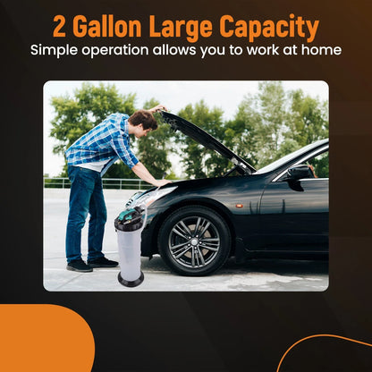 Dual Mode 7.5L Oil Extractor (Manual & Pneumatic) for Cars