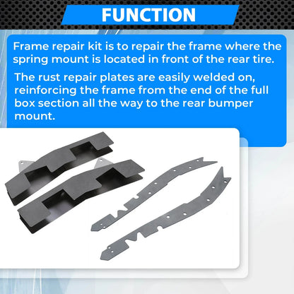 Repair Plate & Mid Frame Rust Kit for Toyota Tacoma (1996-2004)