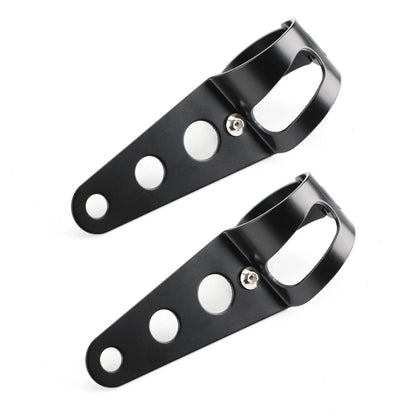 Headlight Bracket Holder 43-50mm Black Universal Mount #3