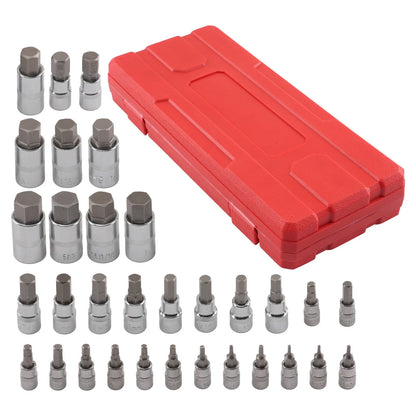 32pc Hex Bit Socket Set for (Metric SAE)