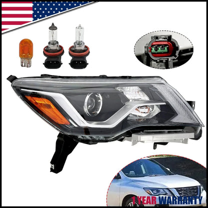 Right Side Halogen Headlight Assembly for Nissan Pathfinder 2017-2020