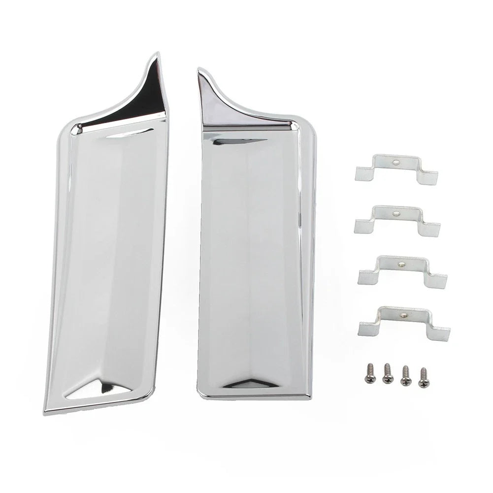Rear Fender Saddlebag Filler Panels for Harley Touring Electra Glide (2014–2023) Chrome