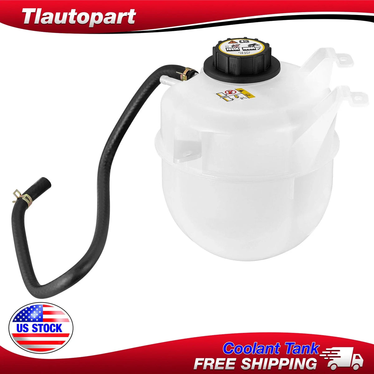 Engine Coolant Reservoir Tank & Cap for E350 E450 Ford (2004-2010)