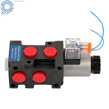 6 Port Hydraulic Selector Valve 12V DC 13 GPM 3625 PSI