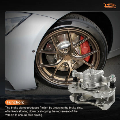 Front Pair Brake Calipers w/ Bracket for Nissan March (2012–2015)
