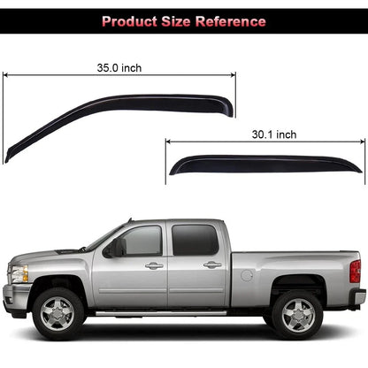 Deflector Window Visor Rain Guard for Silverado/Sierra 2000-2007