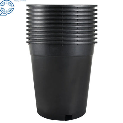 Black Nursery Pot Container - 10 Pack, 5 Gallon Size