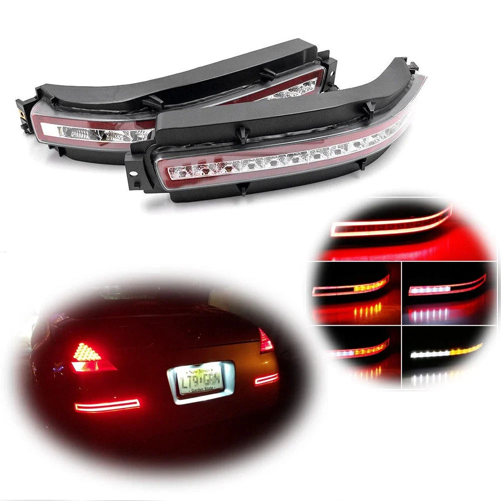 Clear Lens Multi-Function Turn Signal Backup Lights for Nissan 350Z (2003–2009)
