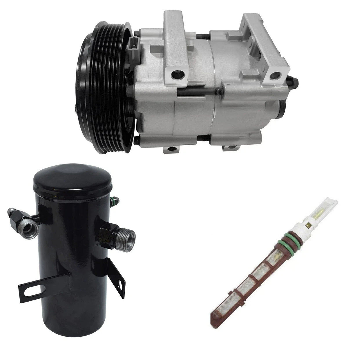 AC Compressor Kit Replacement for Ford F-250 4.9L 5.0L 7.5L (1994–1995)