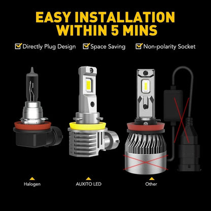 LED Headlight Bulbs Kit 9005 + H11 - 4X