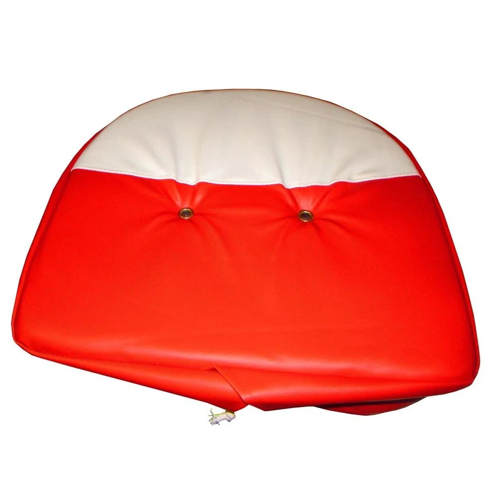 Universal Vinyl Seat Cushion for Tractor (21", Red/White)