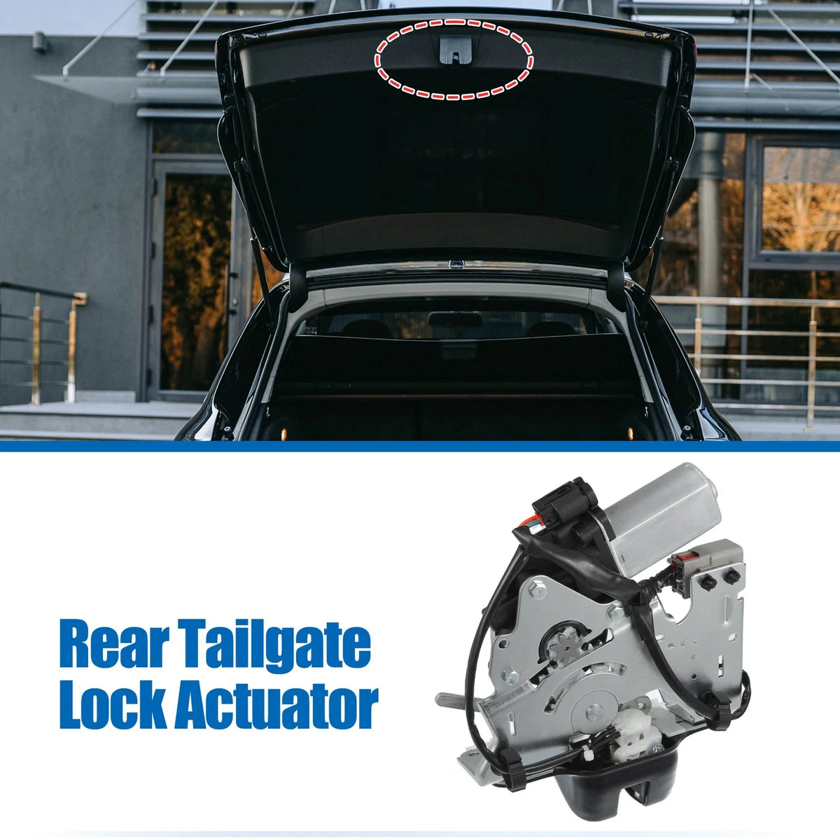 Rear Tailgate Lock Latch Actuator for Dodge Durango, Jeep Grand Cherokee (N/A)
