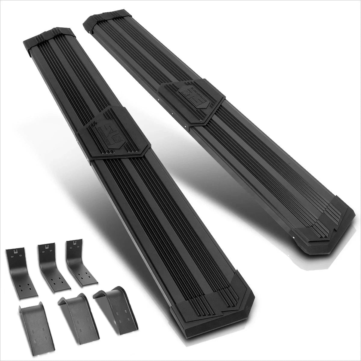 J2 10" Ridged Pad Step Bar Running Boards for Dodge Ram Extended Cab (2009–2020)