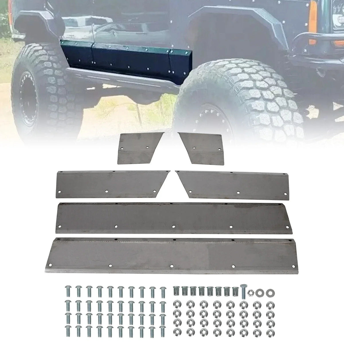 Side Panel Armor for Lower Door on Jeep Cherokee XJ 1984–2001