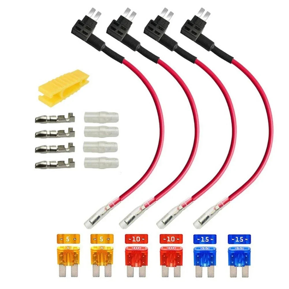Universal Applications AddACircuit Fuse Holder & Wire Harness - 4Pcs