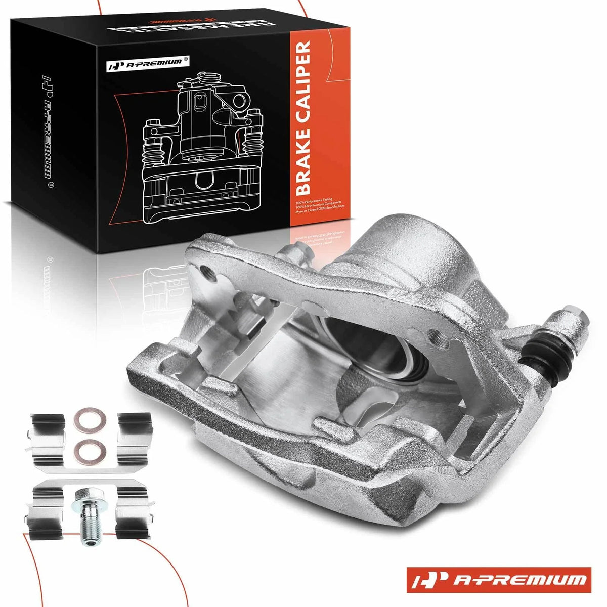 Front Right Disc Brake Caliper with Bracket for Honda Accord (2003–2017)