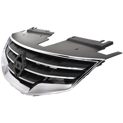 Grille Assembly for Nissan Altima Sedan (2010–2012) Chrome Shell Black Insert