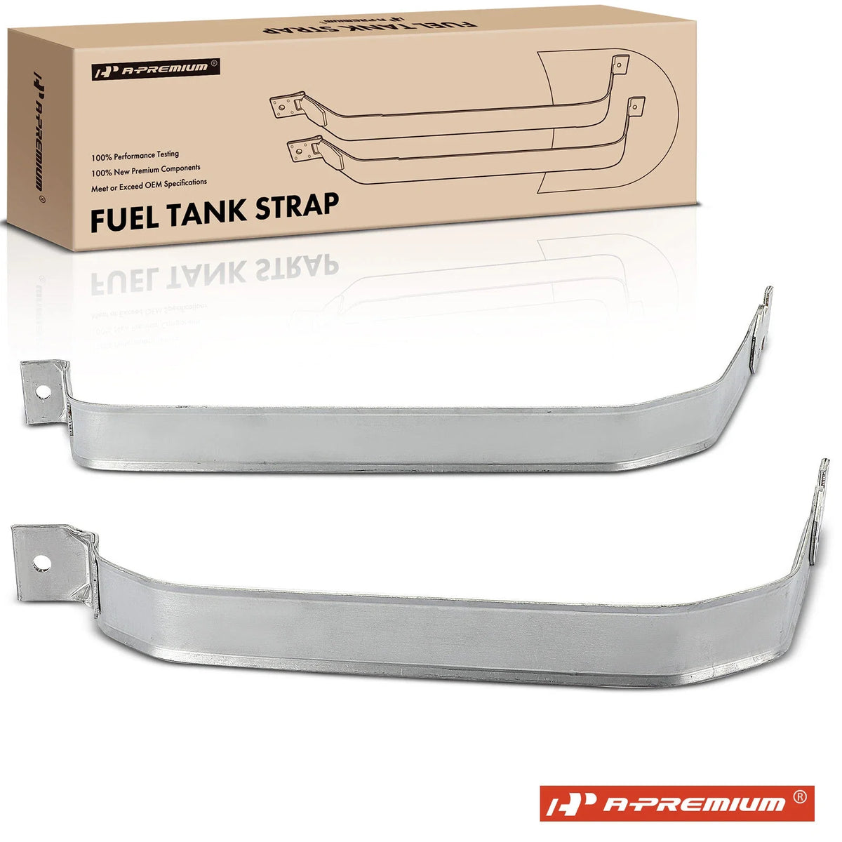 2X Steel Fuel Tank Straps for Ford Expedition (2003–2004)