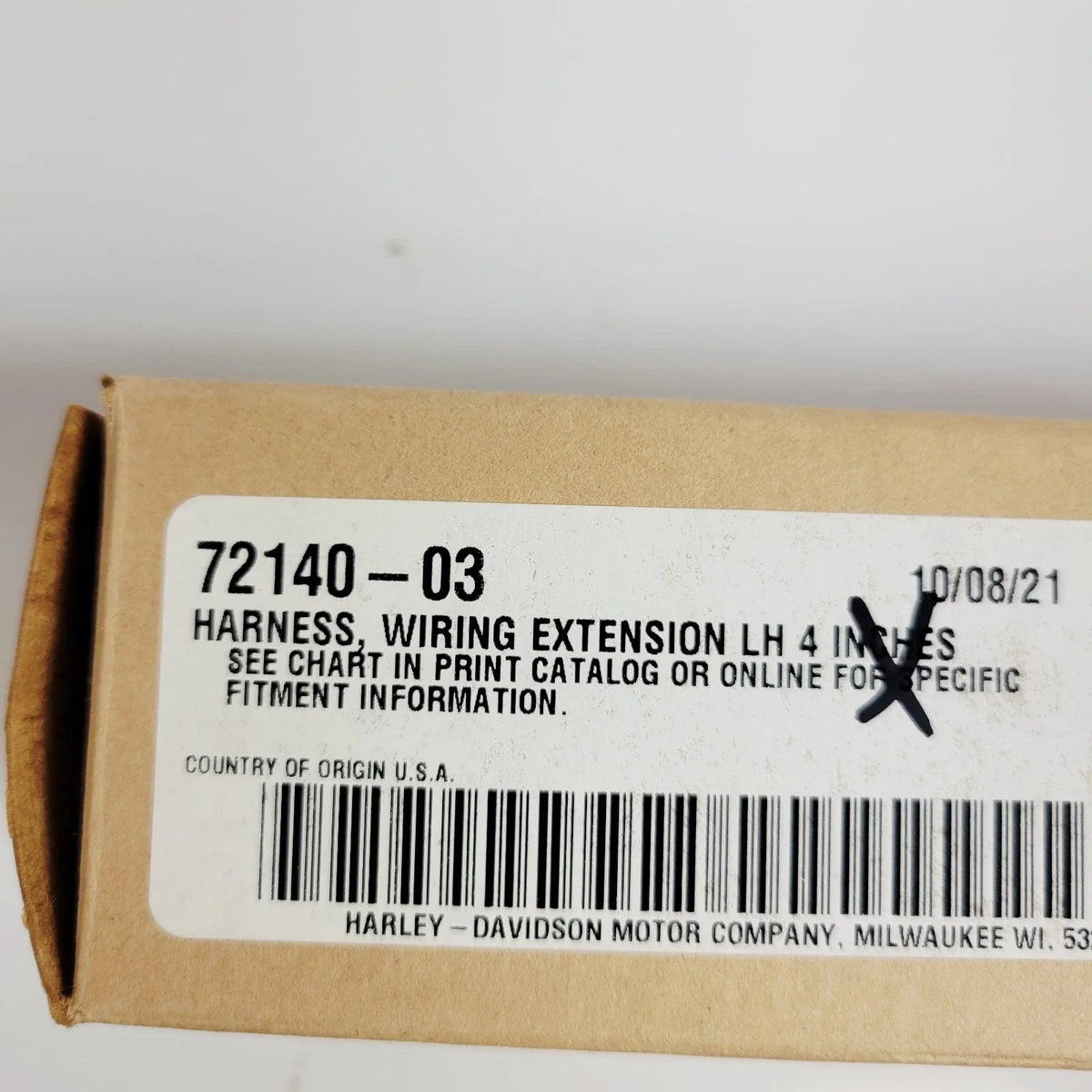 Wiring Harness Extension Left 4" for Harley-Davidson (2003–2003) 72140-03