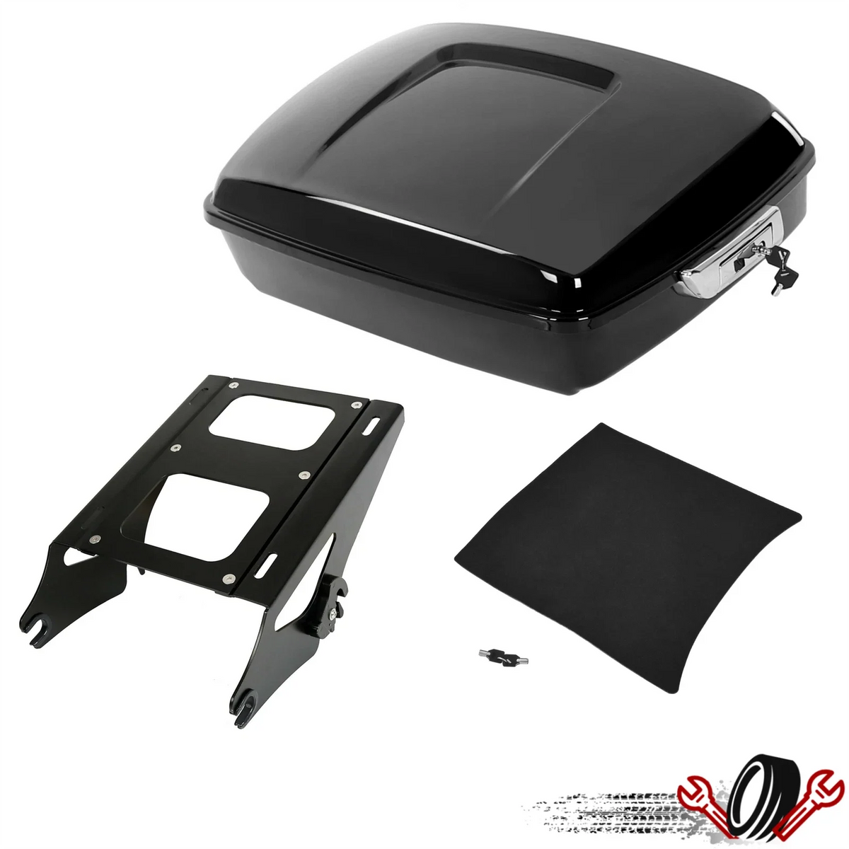 Chopped Motorcycle Trunk Mount Rack for Harley Davidson Road King (2014–2025)