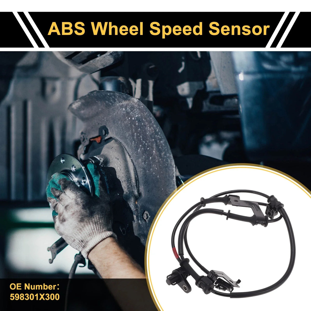ABS Wheel Speed Sensor No. 598301X300 for Kia Forte (2009–2015) Front Right