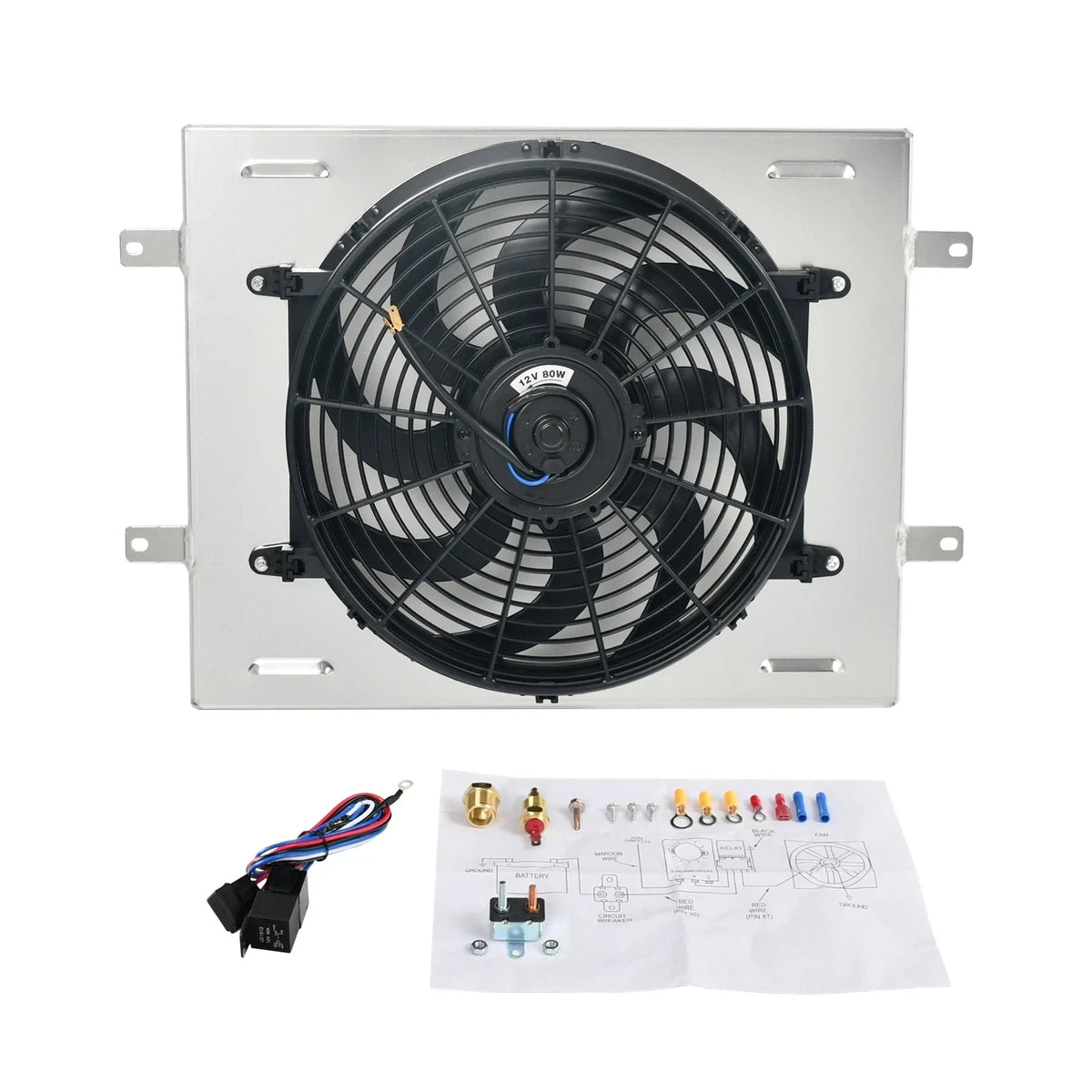 Radiator Electric Fan & Shroud Relay for Toyota Pickup 4Runner (1984–1995)