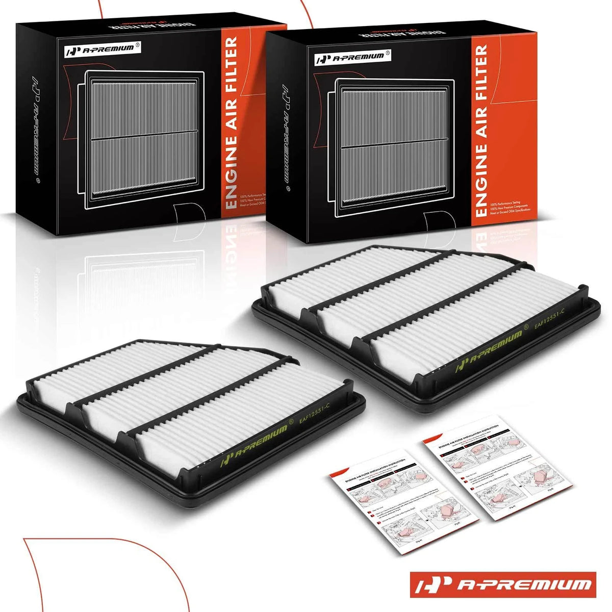 2X Engine Air Filter for Nissan Altima (2019–2023) 2.5L