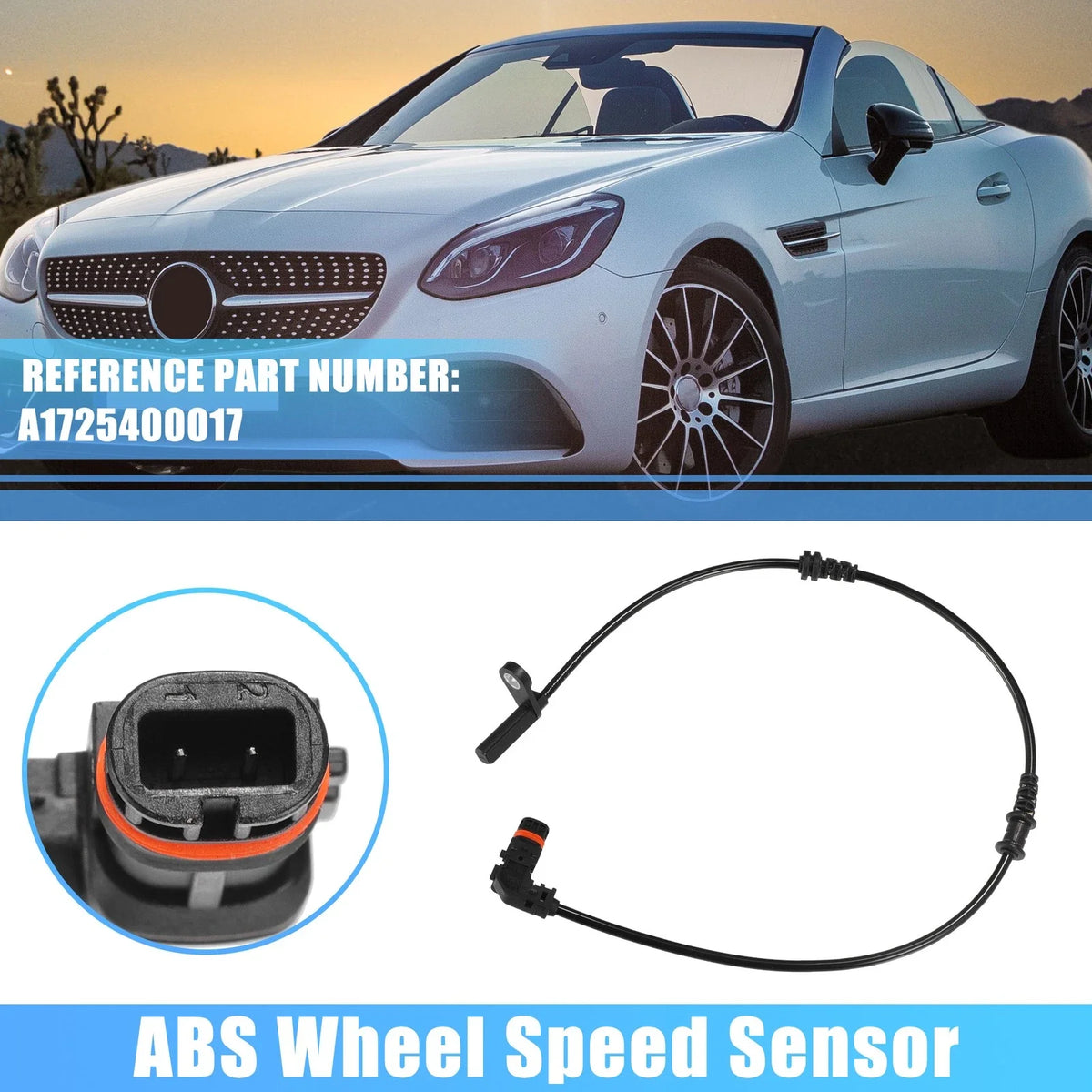 ABS Wheel Speed Sensor for Mercedes-Benz (2012–2018) No.A1725400017