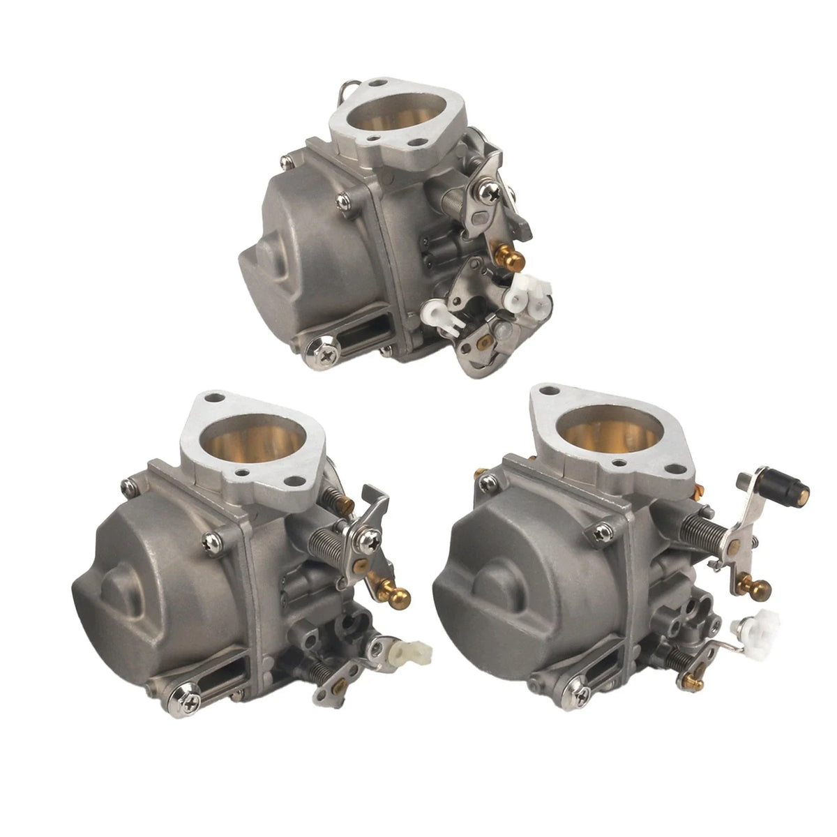 Set of 3 Carburetors for Yamaha 2-Stroke 90HP Outboard (6H1-14301/14302/14303)