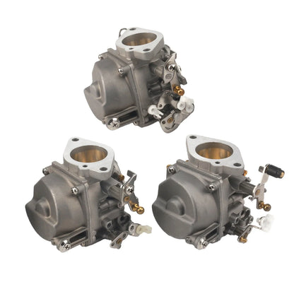 Set of 3 Carburetors for Yamaha 2-Stroke 90HP Outboard (6H1-14301/14302/14303)