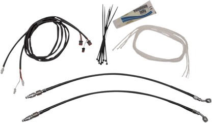 Pointed Top 1-1/4" Handlebar Kit for Harley (14") - EZ Install