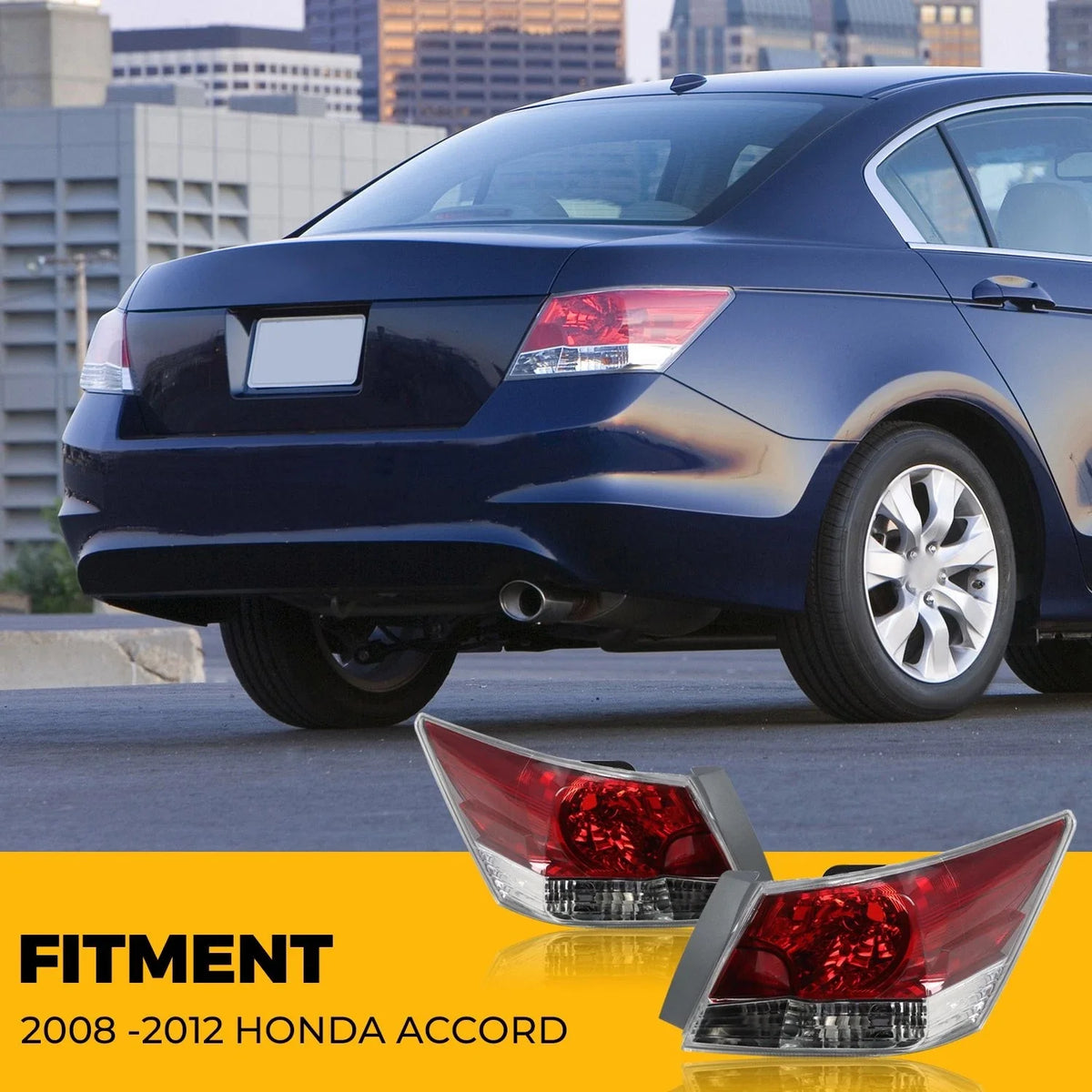 Tail Light Assembly Set for 2008–2012 Honda Accord Sedan
